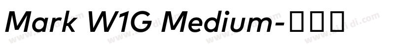 Mark W1G Medium字体转换